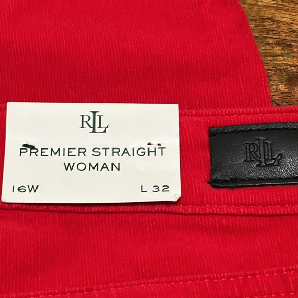 NWT LAUREN Ralph Lauren Premier Straight Corduroy Pants - Picture 5 of 7